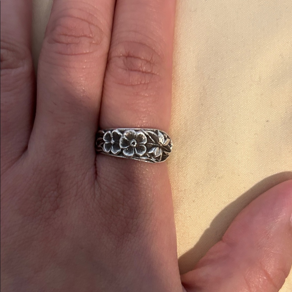 Vintage Sterling Silver Spoon Ring